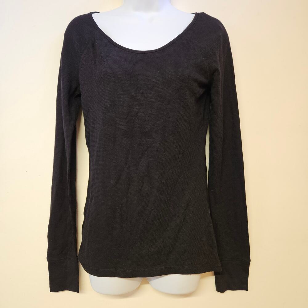 Vintage Arizona Jean Co. Black Long‎ Sleeve Shirt Size M Women's NWT Minimalist